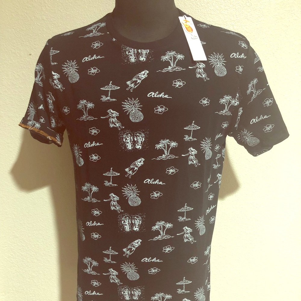 Cactus 🌵 Man Hawaiian 🌺 Patterned T-Shirt
